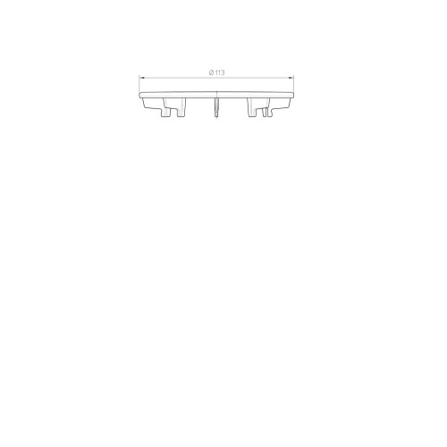 Decorative cover stainless steel d 113mm Decorative cover stainless steel d 113mm